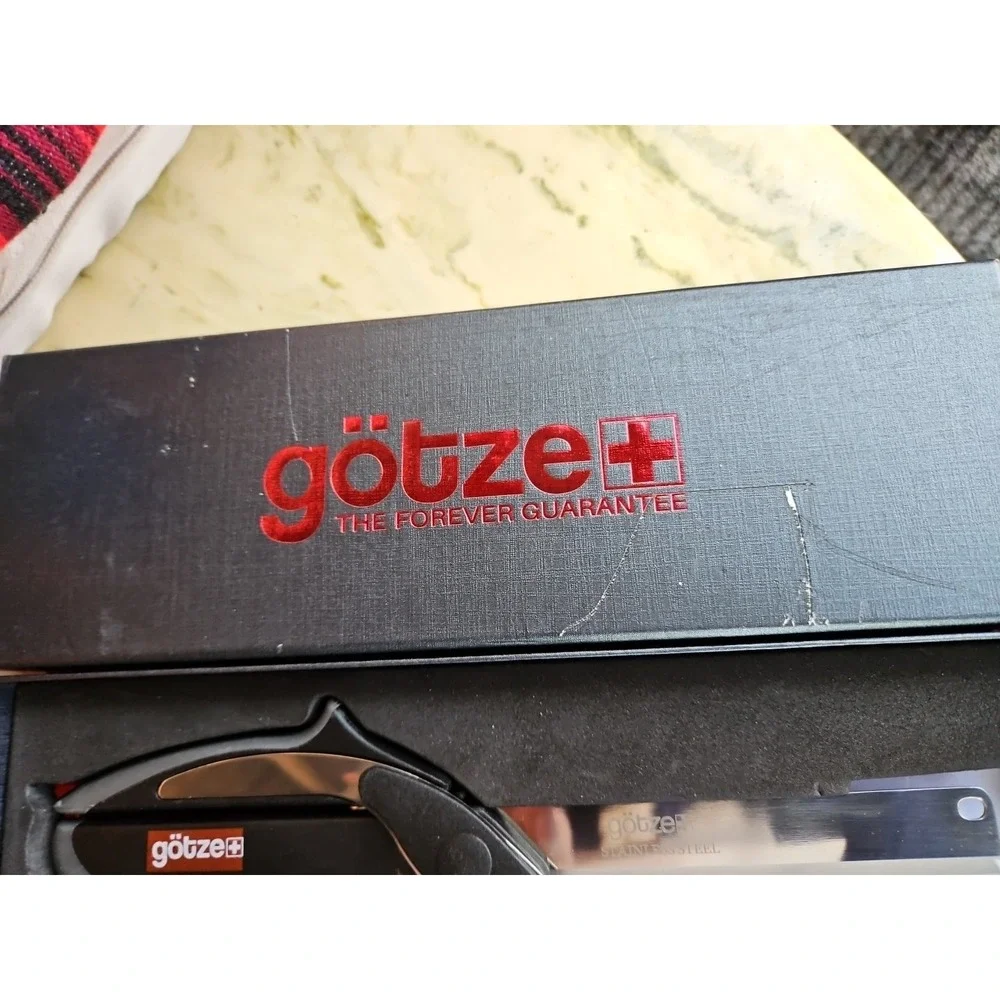 GOTZE Ultimate 2-IN-1 Knife & Scissors Cutting‎ Board Stainless Smart Cutter New